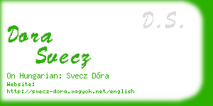 dora svecz business card
